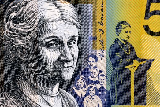 Edith Cowan (1861-1932) on 50 Dollars 2009 from Australia. Australian politician, social campaigner and the first woman elected to Australian parliament.