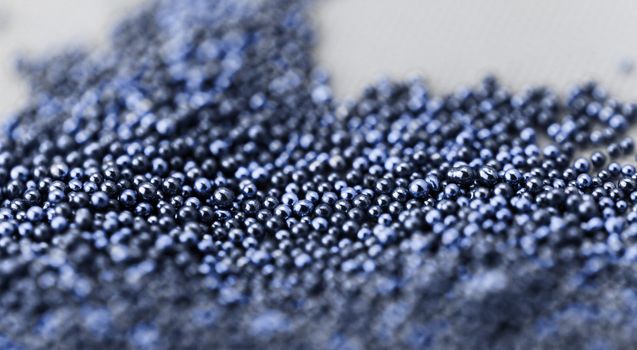 Pile blue balls of bead suitable for Background and texture