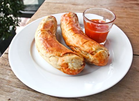 Sausages with Ketchup