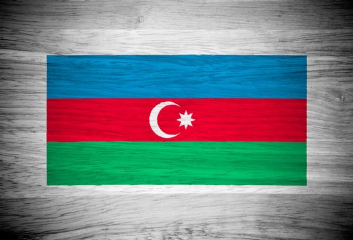 Azerbaijan lag on wood texture