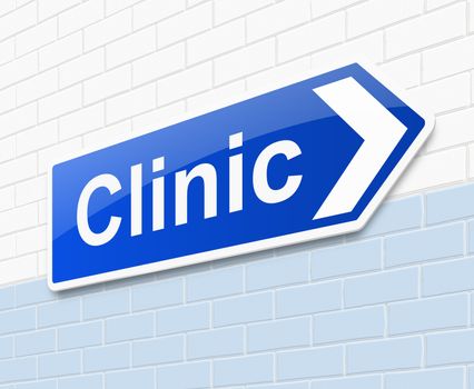 Clinic sign.