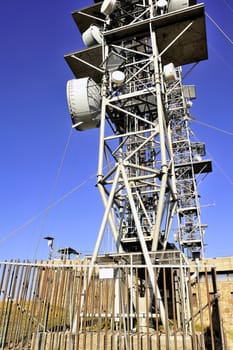 Antennas atop Mount Aigoual