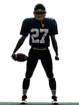quarterback american football player man silhouette