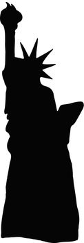 Statue Of Liberty Vector  Silhouette