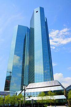 Deutsche Bank Skyscrapers, Frankfurt am Main, Hessen, Germany