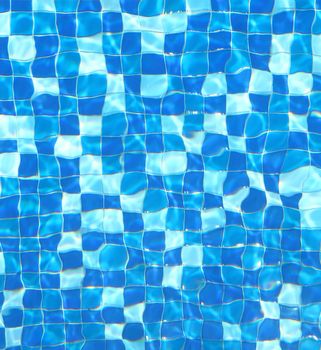 Water texture in a swimming pool background 