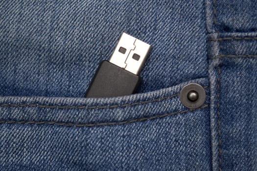 USB in a pocket