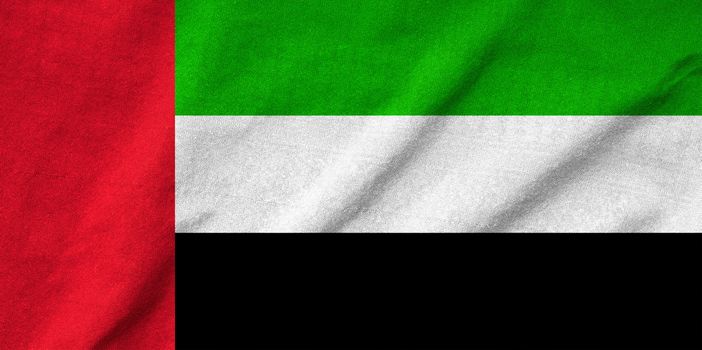 Ruffled United Arab Emirates Flag