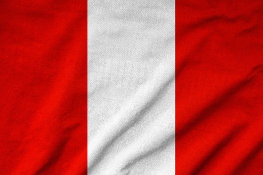 Ruffled Peru Flag