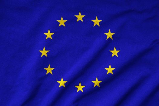 Ruffled EU Flag