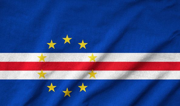 Ruffled Cape Verde Flag