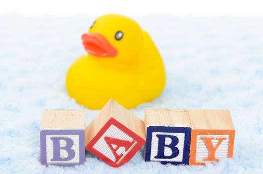 Baby blocks spelling baby
