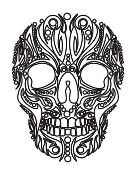 tattoo tribal skull vector art