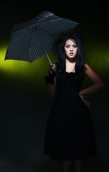 Woman and umbrella