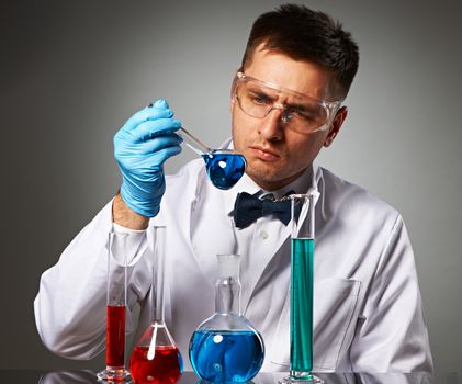 Scientist at laboratory