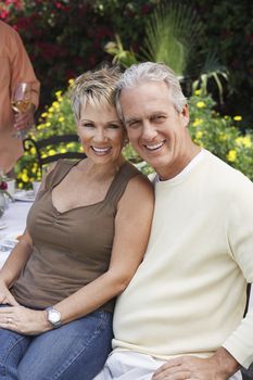 Portrait of mature couple smiling together