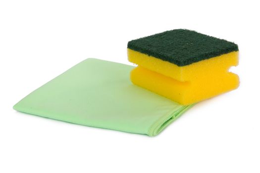 Rag and Sponge for Cleaning
