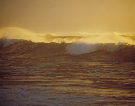 Surf at twilight
