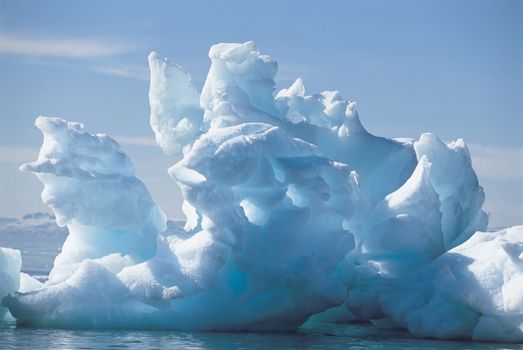 Iceberg and water