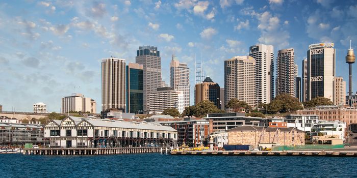 Skyscrapers of Sydney Harbour in Port Jackson - Australia