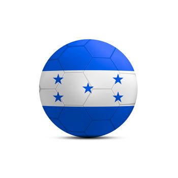 Honduras flag ball isolated on white background