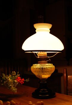 old oil lamp light