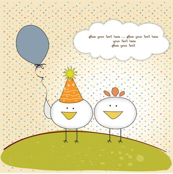 funny birthday party greeting card