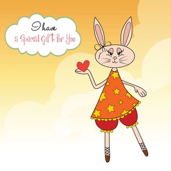 cute little doe who gives her heart. romantic and funny love gre