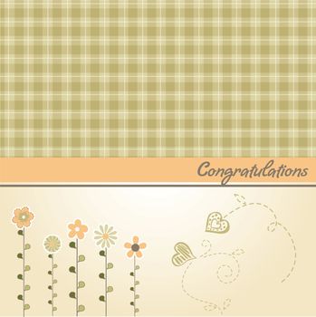 congratulation floral card