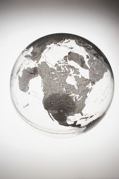Inflatable Globe showing North America