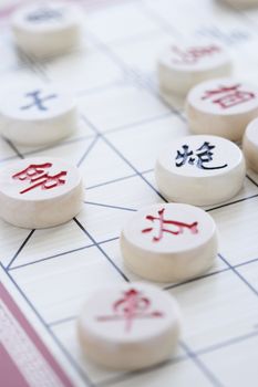 Chinese Chess Game close up