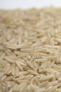 Heap of brown rice