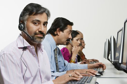 Customer Service Reps in Call Center