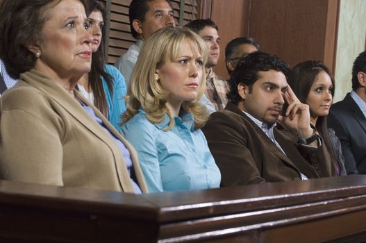 Jurors during trial
