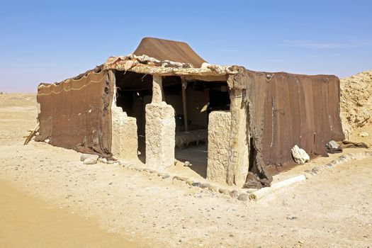 Bedoin tent in Erg Chebbi desert in Morocco