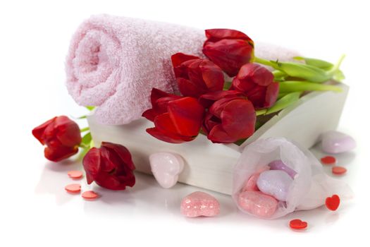 Bath and spa Valentine theme
