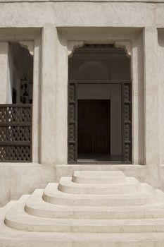 Dubai UAE Architectural detail of Sheikh Saeed al-Maktoum House