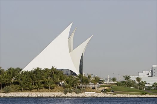 Famous Dubai creek golf and yacht club in Deira, Dubai, UAE