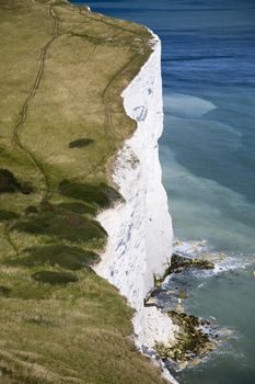 Cliff by seaside
