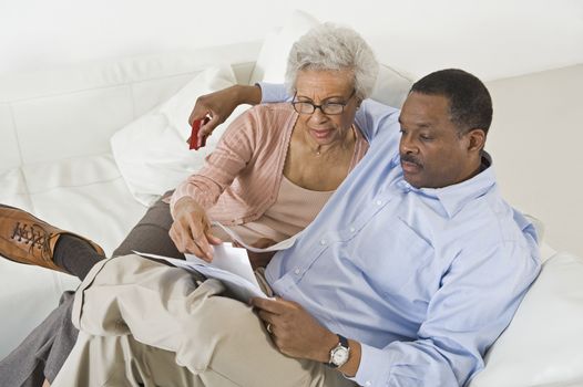 Senior Couple With Paperwork