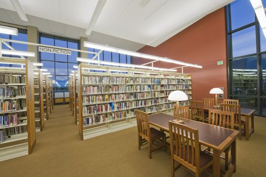 Library reading room