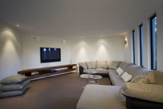 Luxury interior design tv room