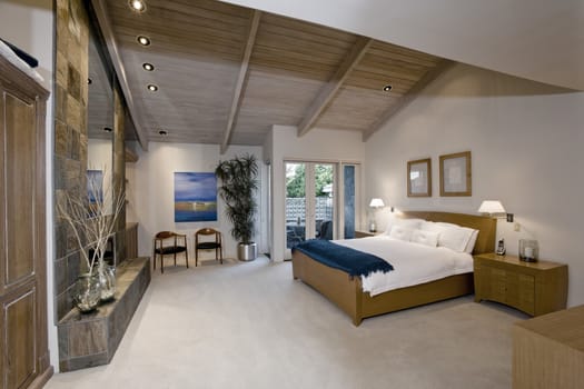 Bedroom in modern residence