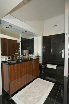 Bathroom in modern residence