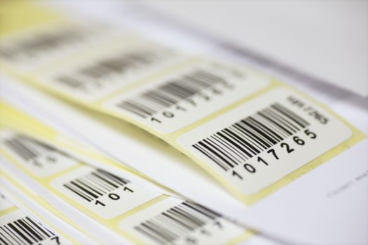 Stickers with bar code