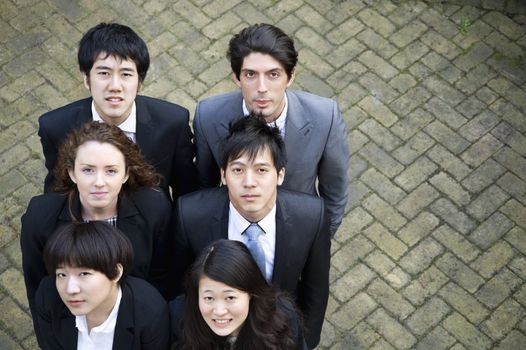 Group of portrait of diverse business group