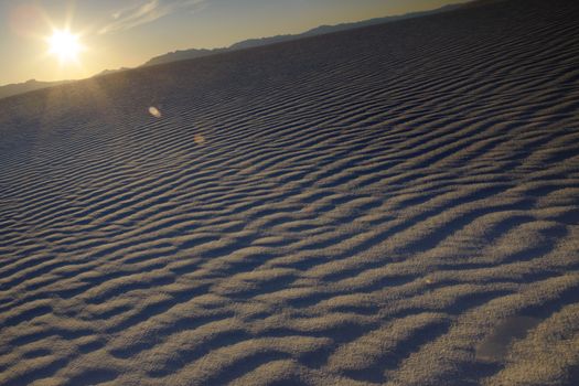Sand ripples in desert USA
