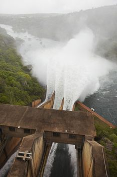 Elevated view of Pongolapoort dam South Africa