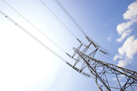 Electricity Pylon against clear sky