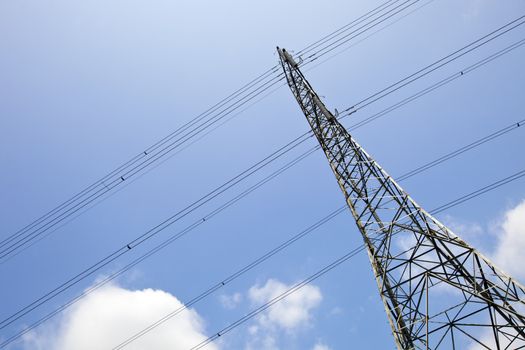 Electricity Pylon against clear sky